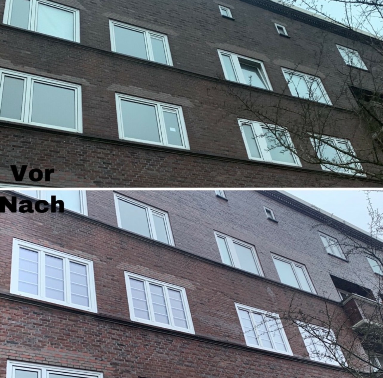 01 fenster austausch mehrfamilienhaus vorher nachher – Fensterbau Moers